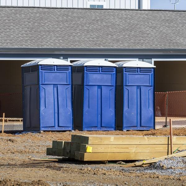 Heavy-duty construction site porta potty in Hampton, Virginia